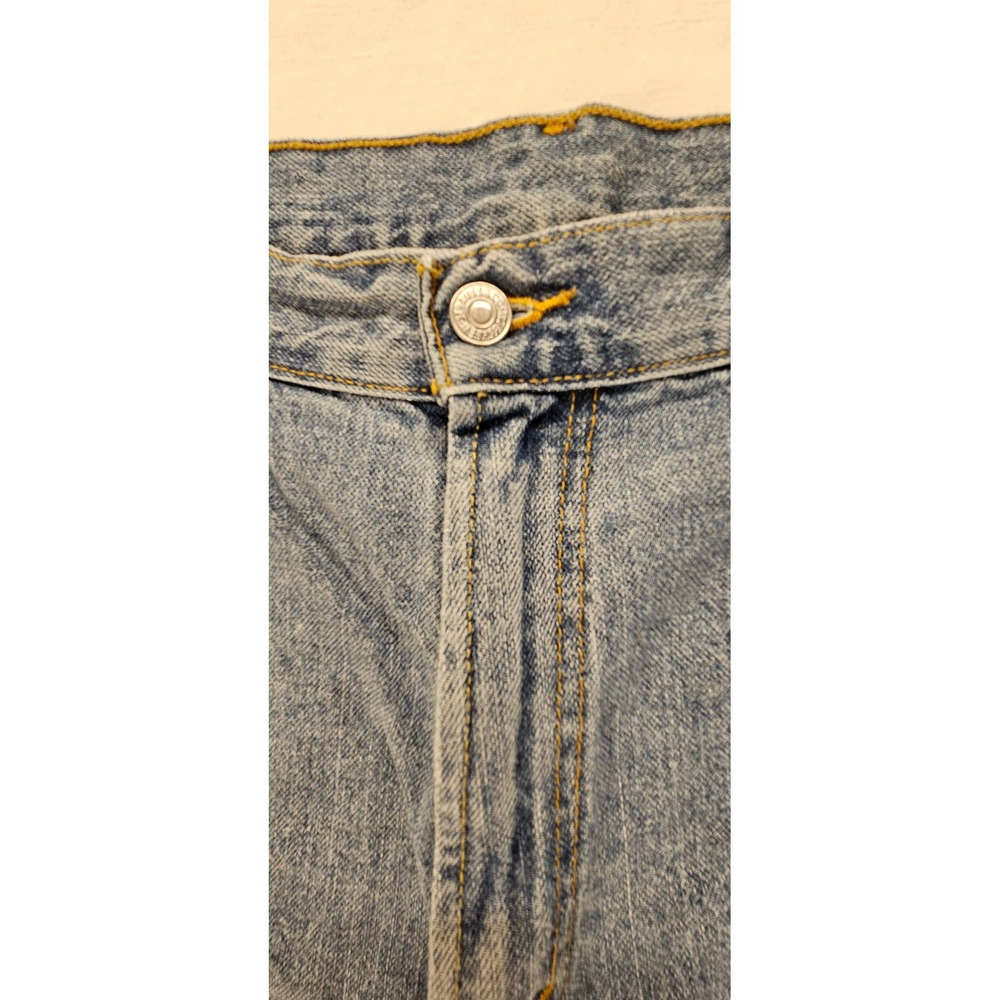 Levis 550 Mens Relaxed Fit Denim Shorts Light Wash Blue Cotton W36 550-0211 - Picture 8 of 14